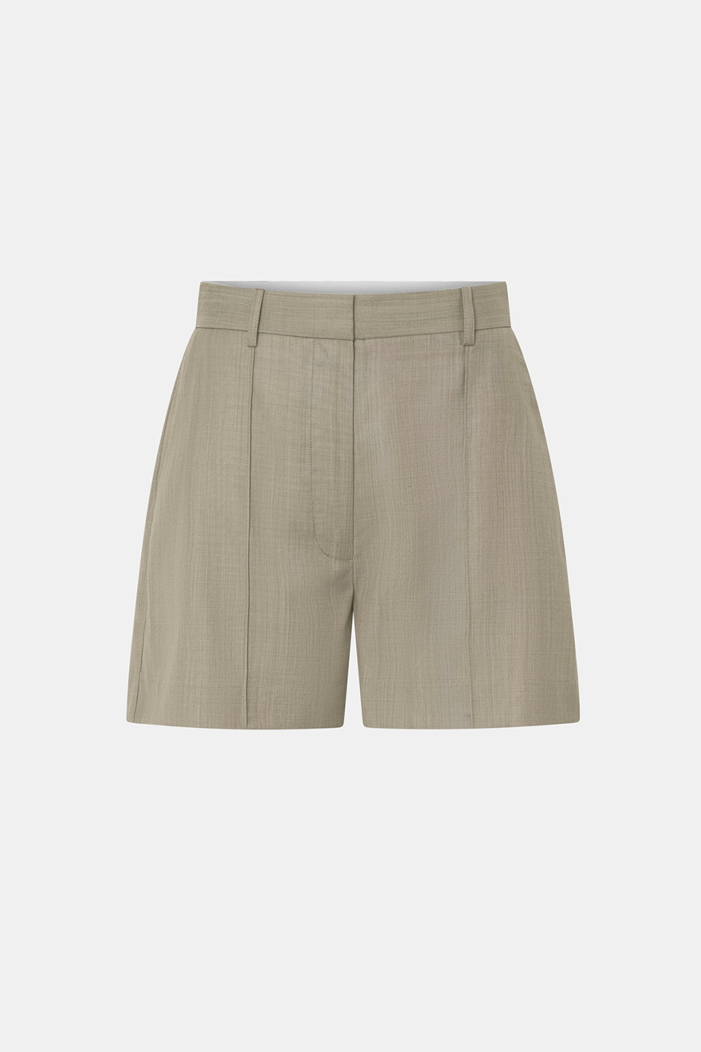 Ghost view CAMILLA AND MARC Seri Tailored Short in Stone Marle with a mid‑rise tailored cut and buckle detail.