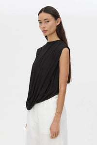 Siona Sleeveless Drape Top