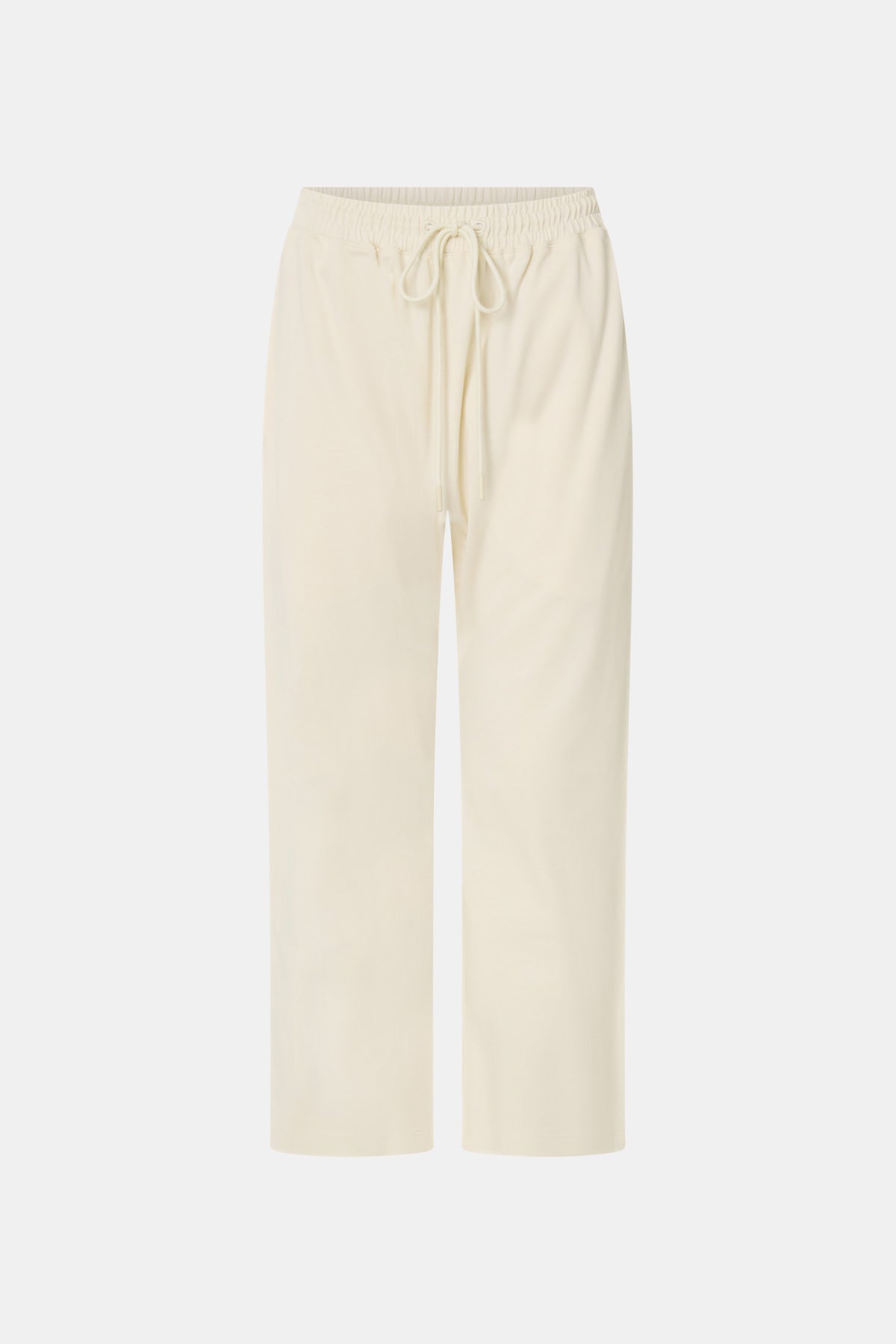 Studio Track Pant - CAMILLA AND MARC Studio cropped mid-rise white track pant with elasticated waistband