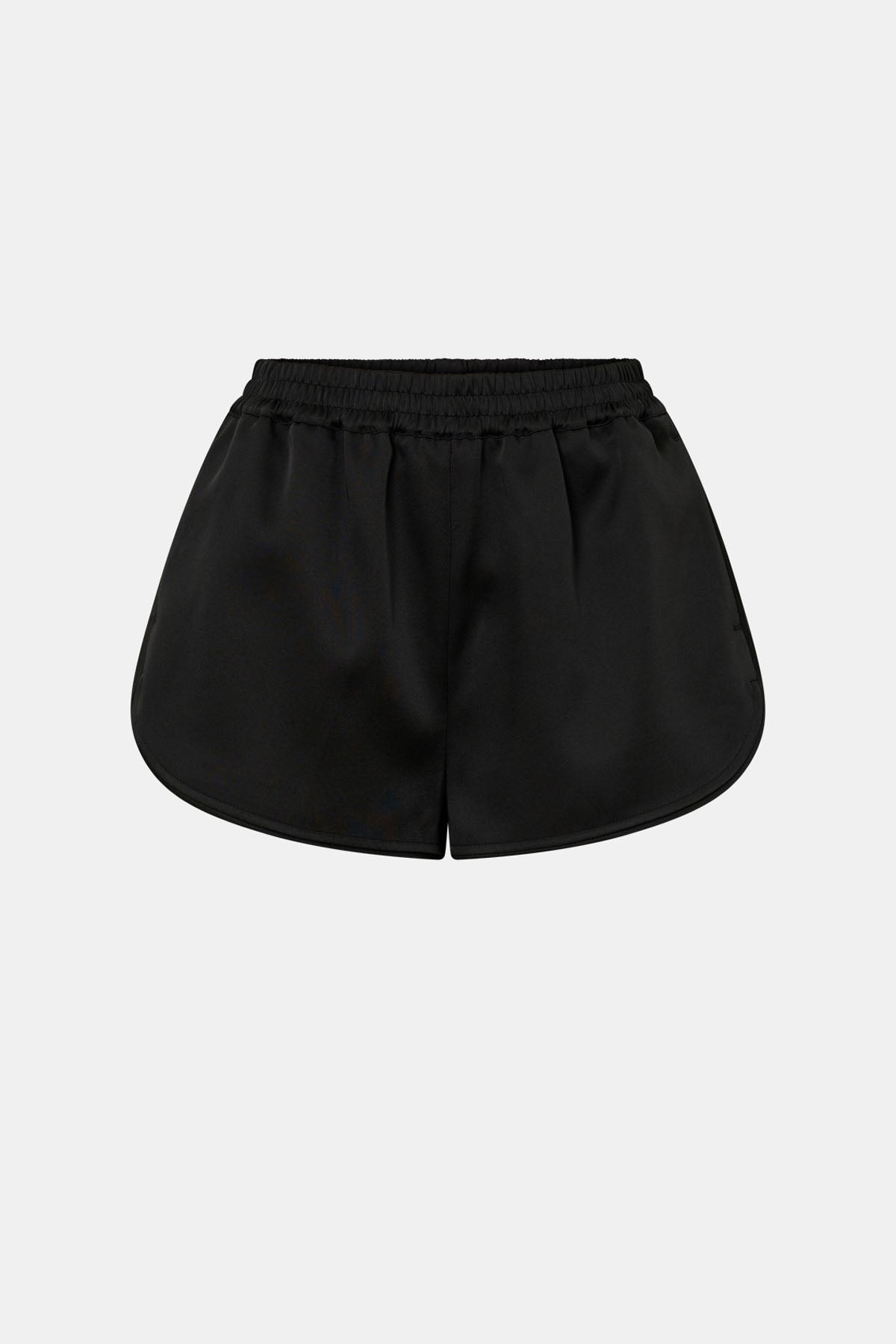 Ghost view CAMILLA AND MARC Tamar Mini Short in Black with relaxed fit and elasticated waistband.