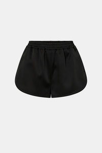 Ghost view CAMILLA AND MARC Tamar Mini Short in Black with relaxed fit and elasticated waistband.