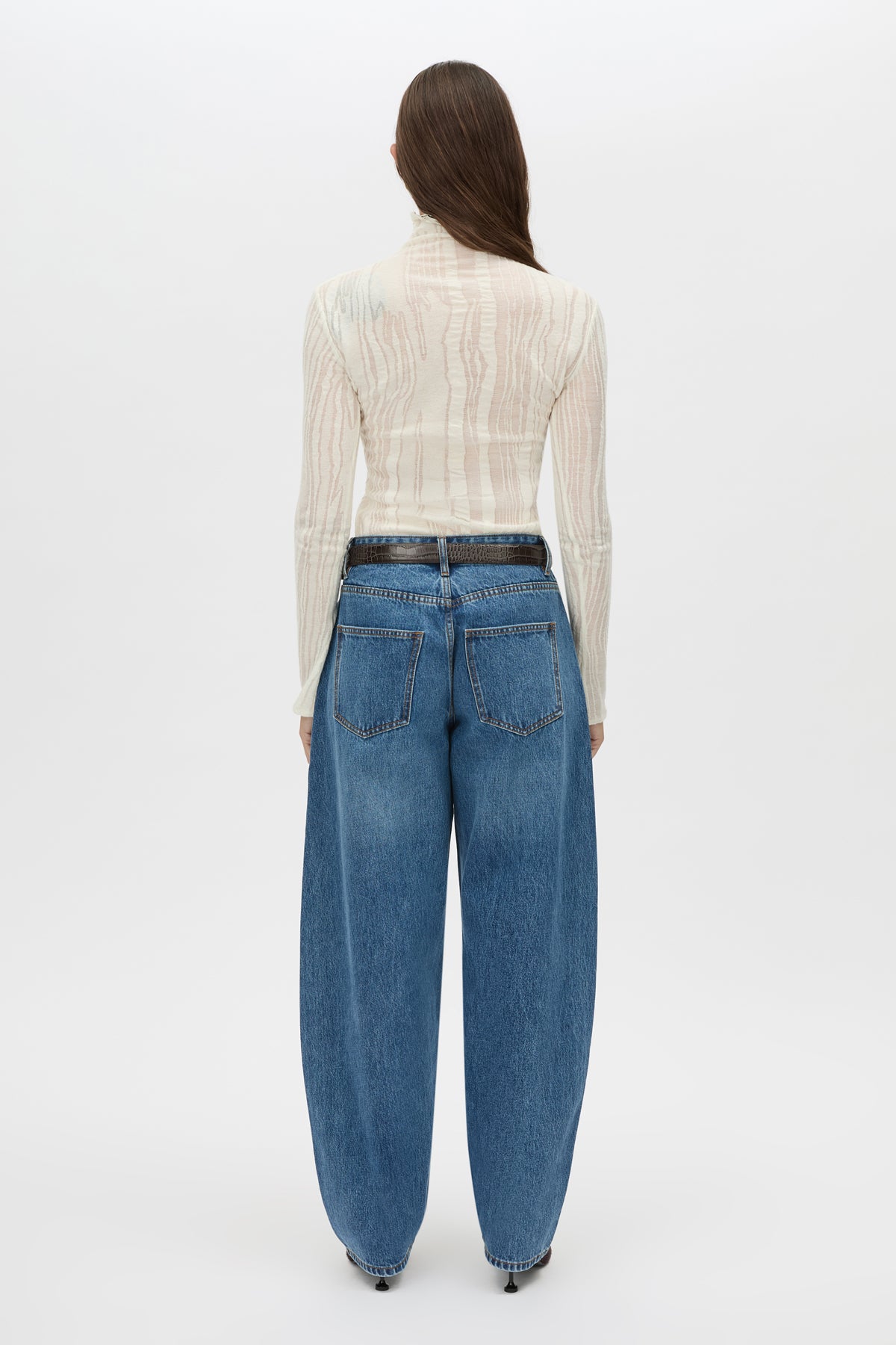 Tatum Denim Jean - CAMILLA AND MARC Tatum barrel leg low-rise denim jean in classic blue