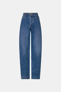 Tatum Denim Jean - CAMILLA AND MARC Tatum barrel leg low-rise denim jean in classic blue