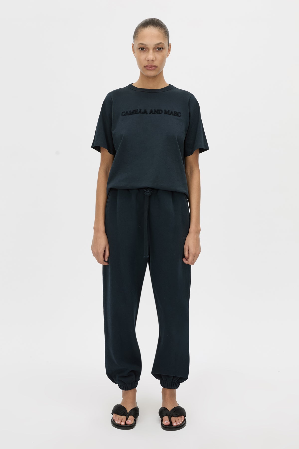 Tia Flocking Logo Tee