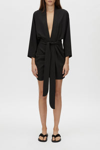 Trevi Mini Dress - CAMILLA AND MARC Trevi short sleeve mini dress in black