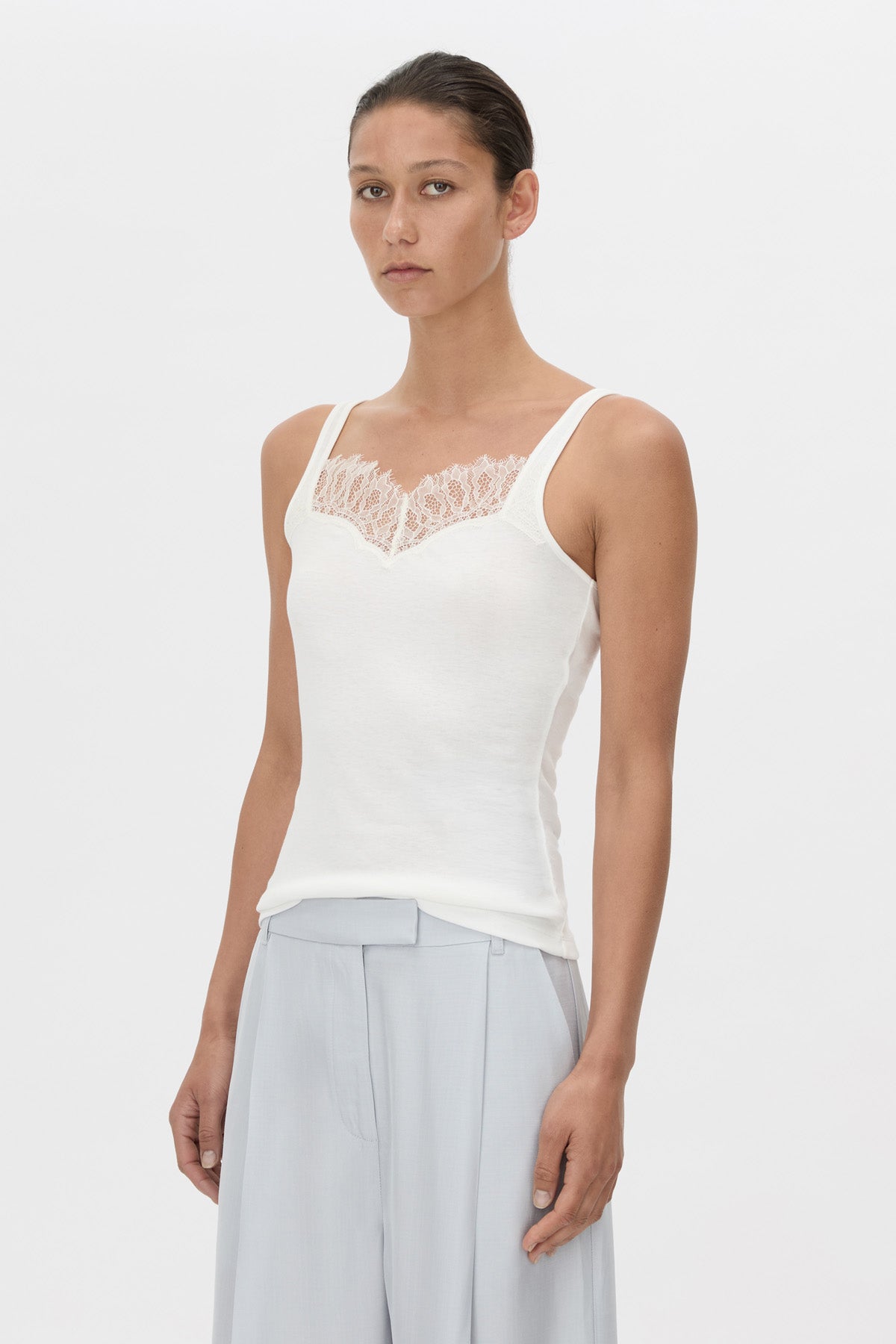 Valentin Lace Trim Tank