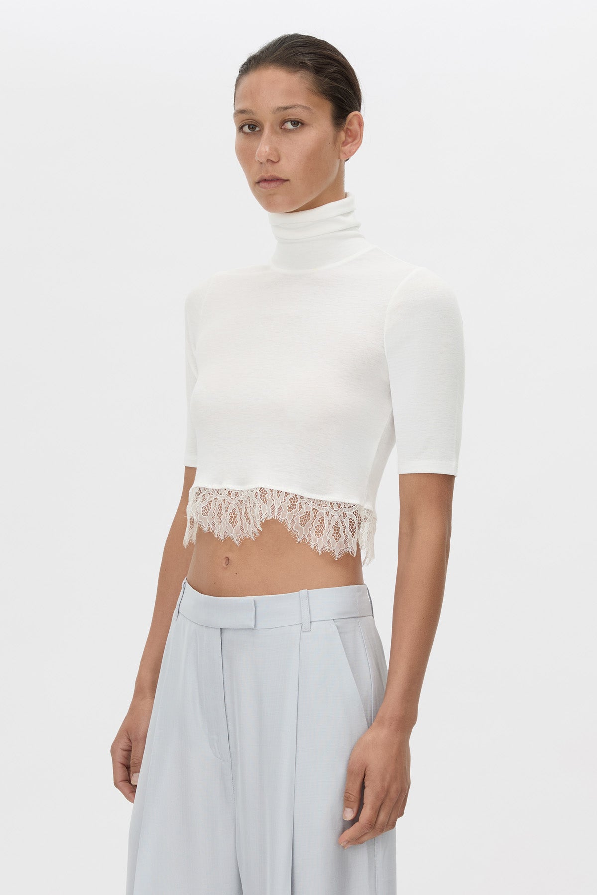 Valentin Lace Trim Tee