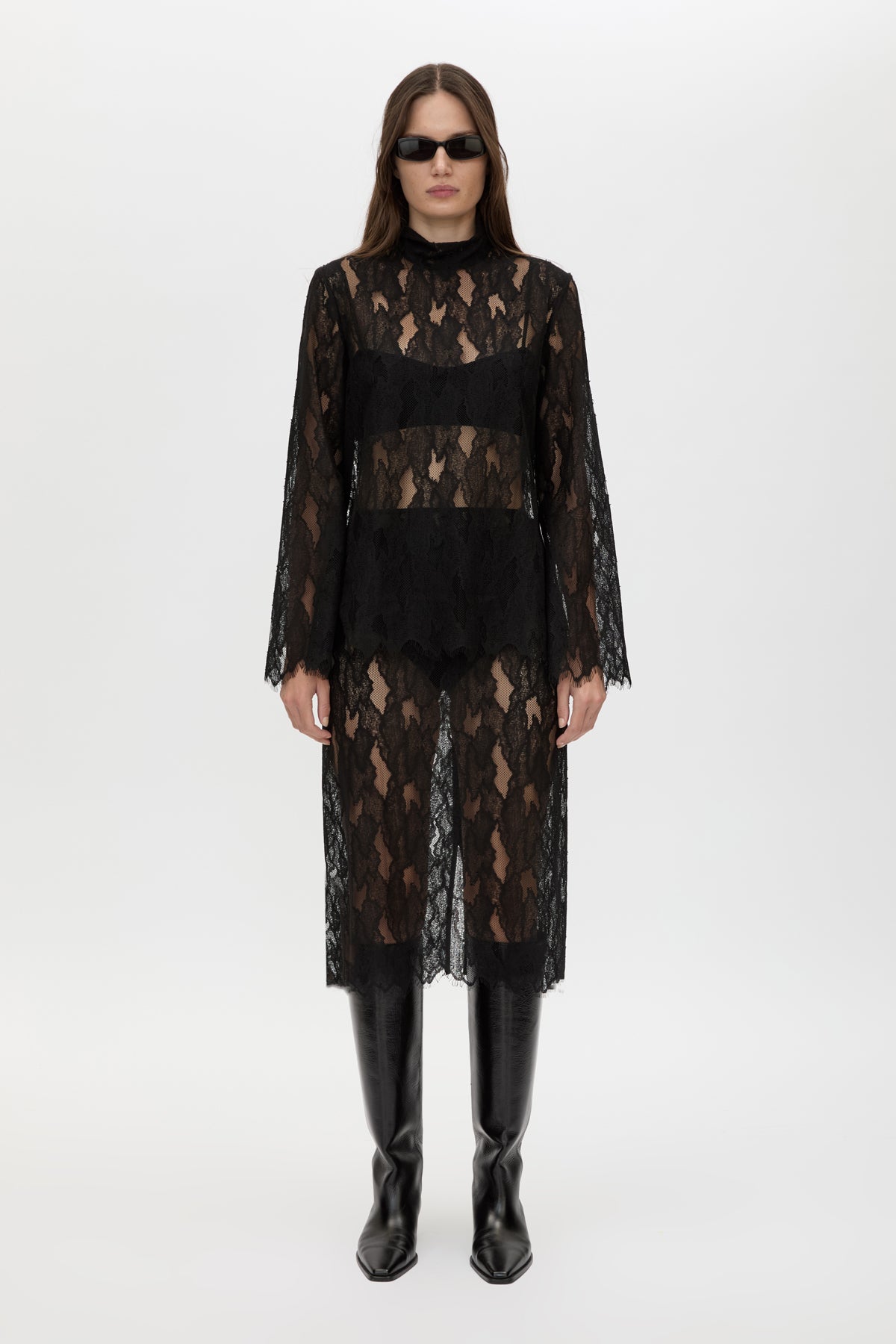 Zemira Lace Midi Skirt