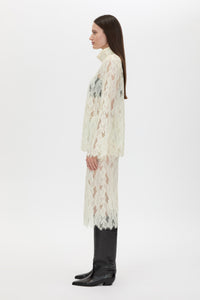 Zemira Lace Midi Skirt