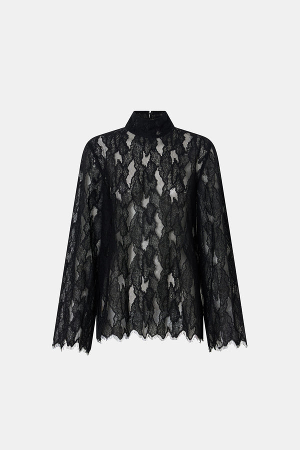 Zemira Long Sleeve Lace Top