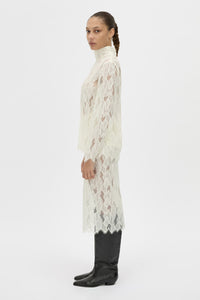 Zemira Lace Midi Skirt