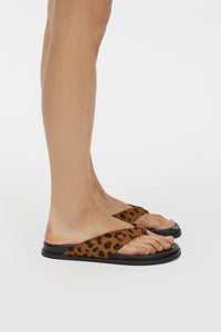 Zita Leopard Pony Sandal
