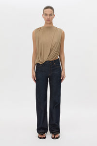 Siona Sleeveless Drape Top