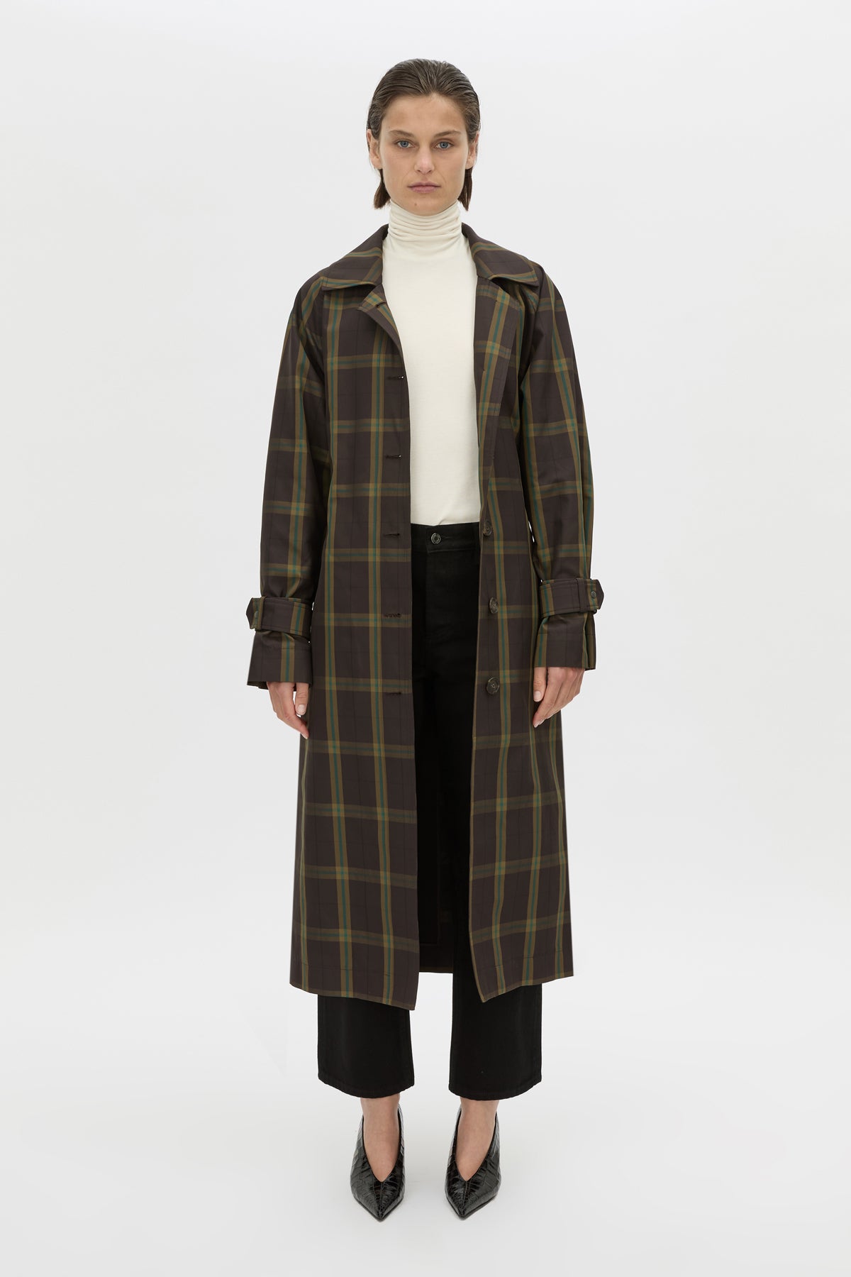Winton Check Trench Coat