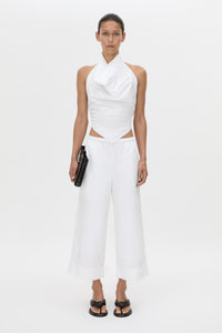 Onesto Cowl Neck Backless Top
