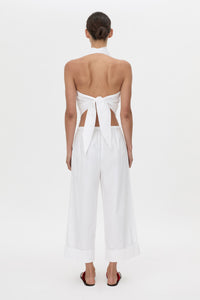 Onesto Cowl Neck Backless Top