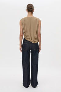 Siona Sleeveless Drape Top