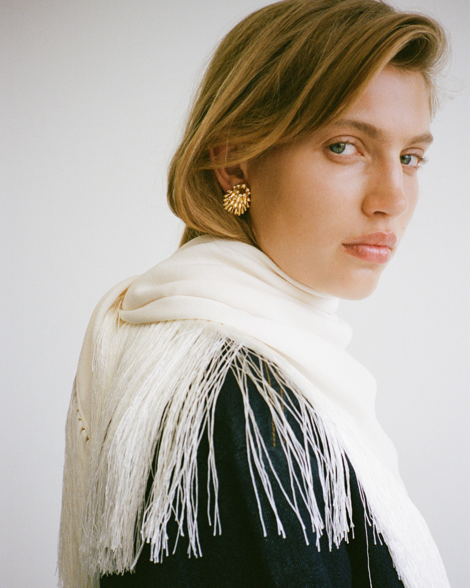 CAMILLA AND MARC PF26 - Dune Fringe Scarf Top in Cream