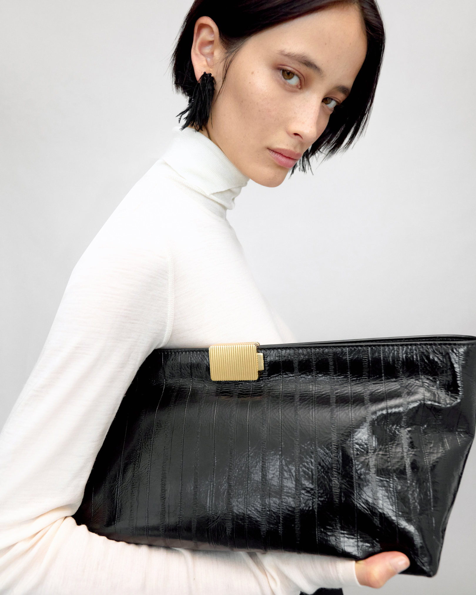 CAMILLA AND MARC PF26 - Close up Poppy Eel Clutch