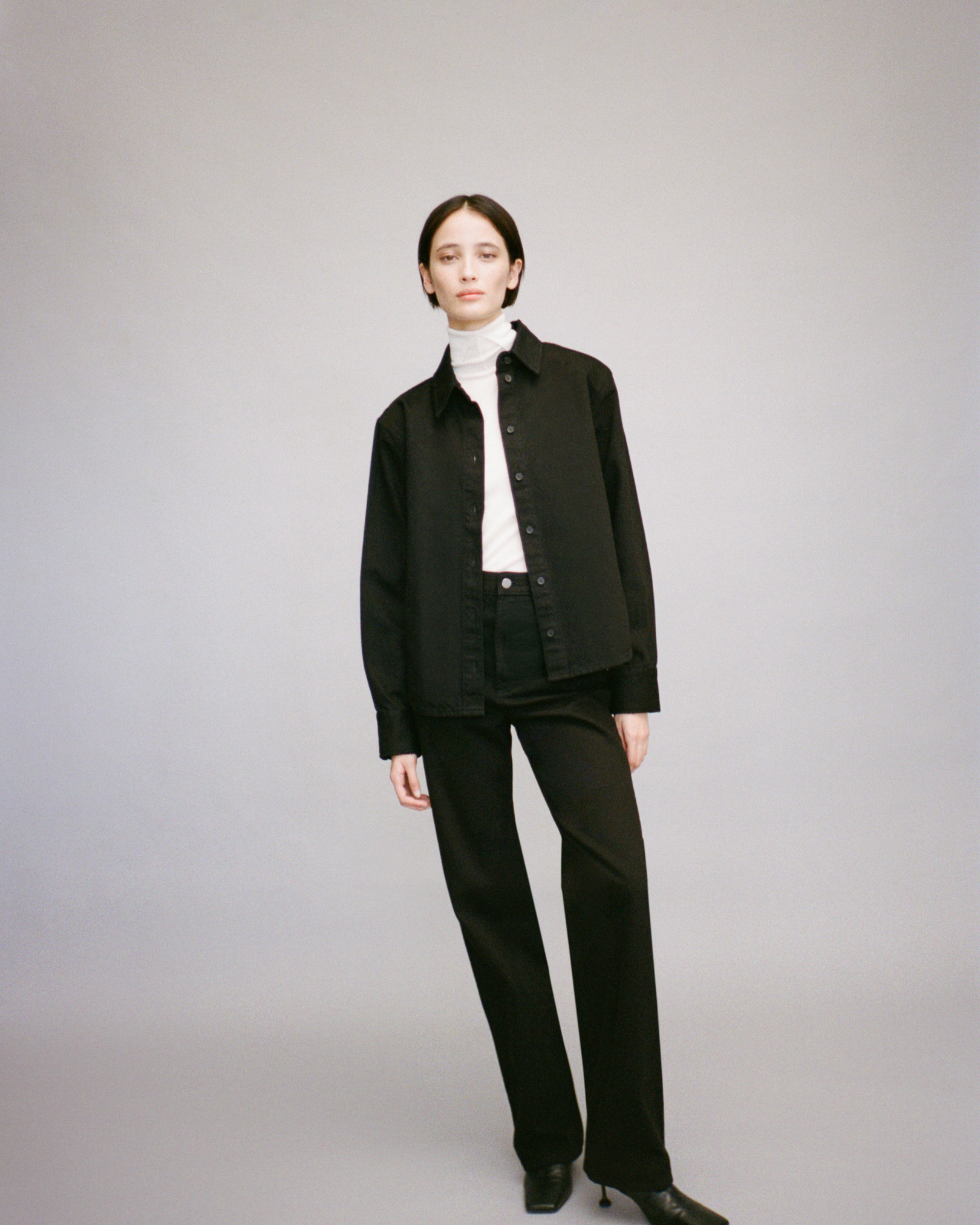 CAMILLA AND MARC PF26 - Caden Denim Shirt and Rune Denim Jean in Black