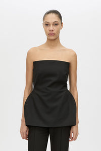 Cassie Bodice Top - CAMILLA AND MARC Cassie tailored black strapless bodice top with internal bodice