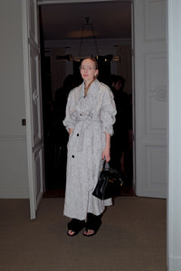 Maxine Coat - CAMILLA AND MARC Maxine double breasted trench coat in salt and pepper