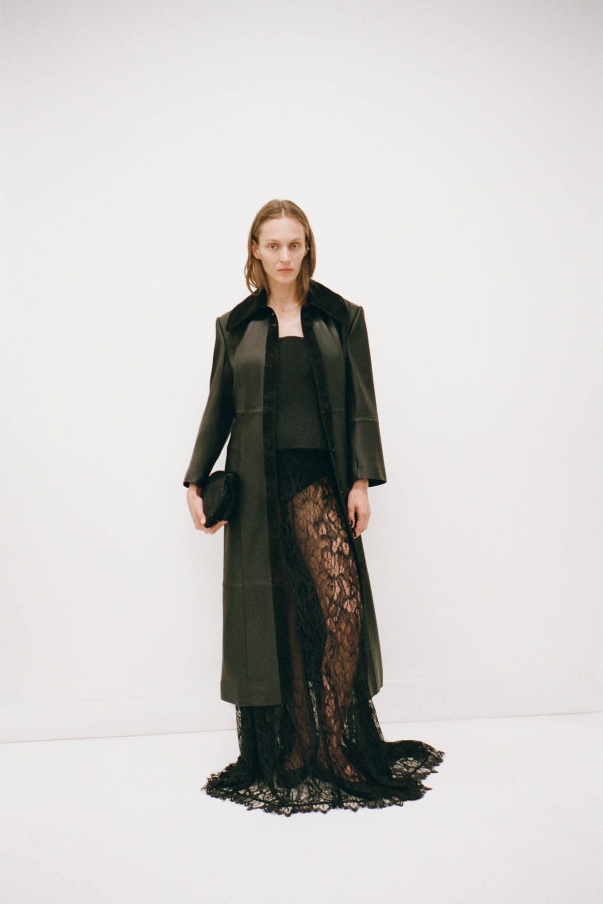 Campaign view CAMILLA AND MARC Elaris maxi skirt in black.