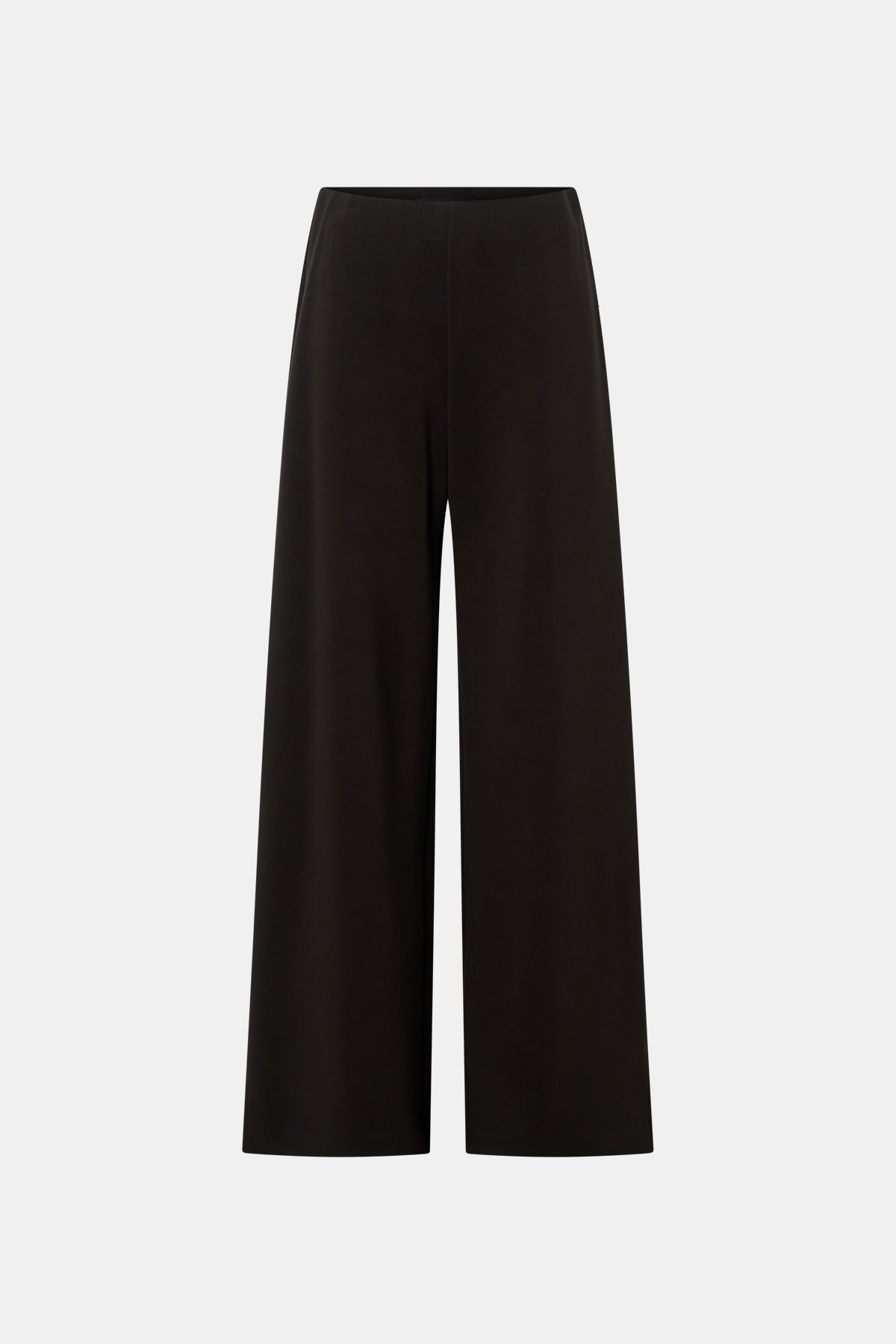 Ghost view CAMILLA AND MARC Chara Embroidered Relaxed Pant in Black with encased elastic waistband.