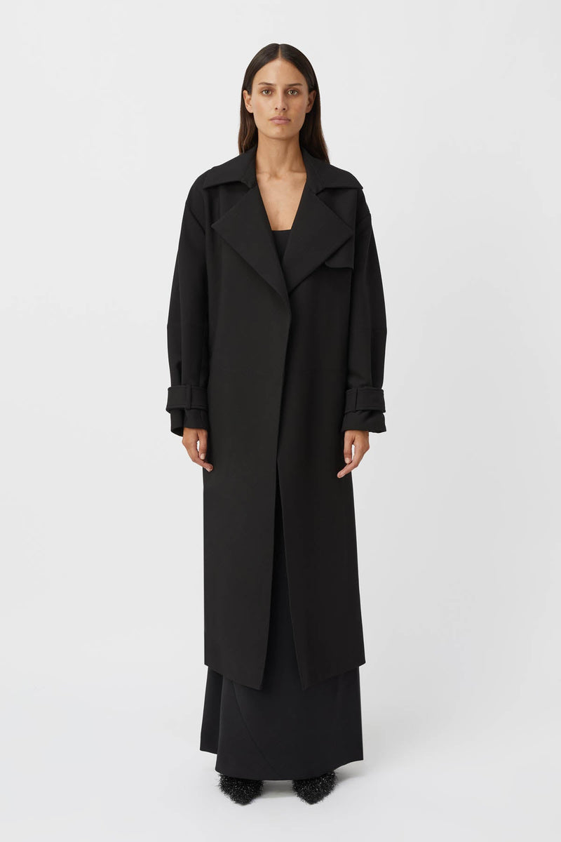 Mackinley Trench Coat in Black - CAMILLA AND MARC® C&M